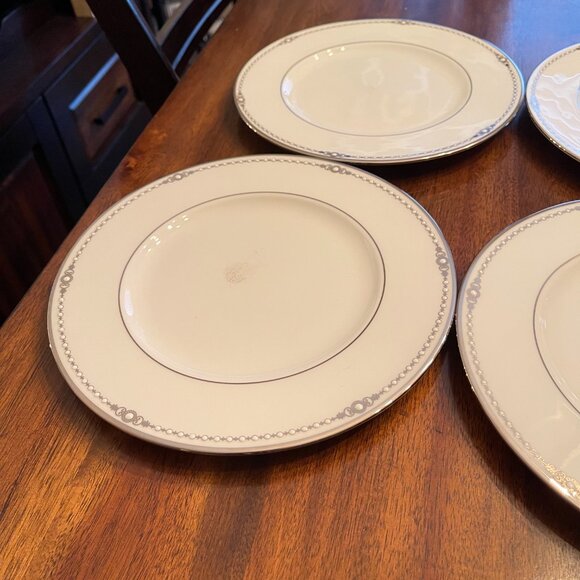 Accent Luncheon Plate Pearl Platinum by Lenox - 1, 2, 3 & 4 Available - Picture 4 of 11